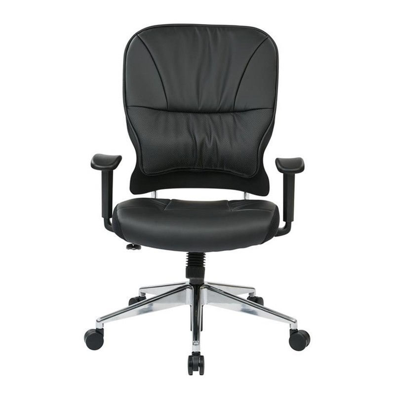 Black Bonded Leather Managers Chair by Office Star
