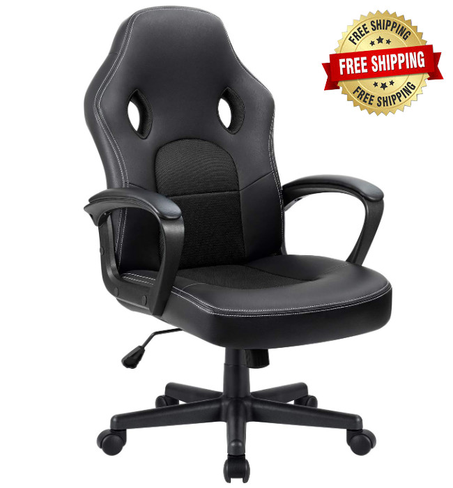 Silla Gamer De Oficina Escritorio Ergonomica Ajustable Para Computadora Negro US