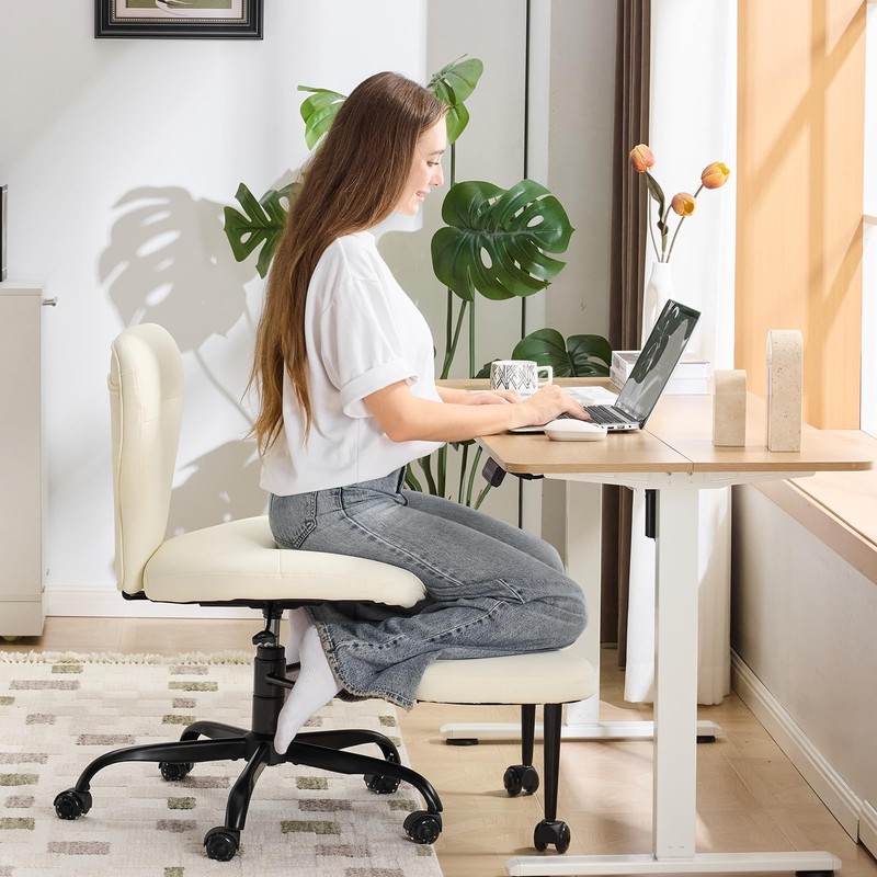 Ergonomic Cross Legged Office Chair and ADHD Meditation Chair with Silent Whe…