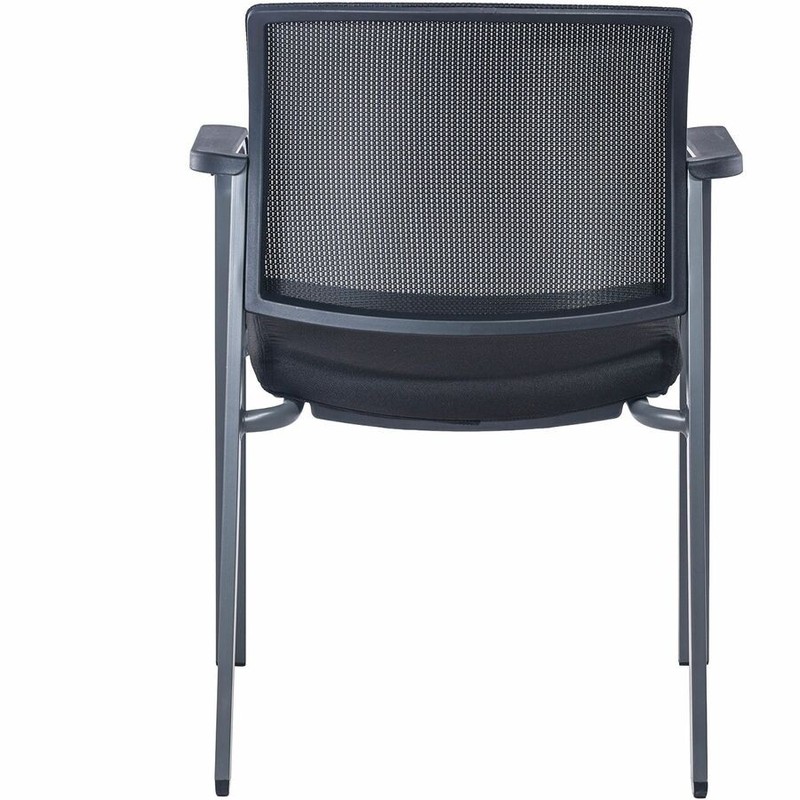 Lorell LLR30956 Stackable Guest Chair Fabric Black gallery