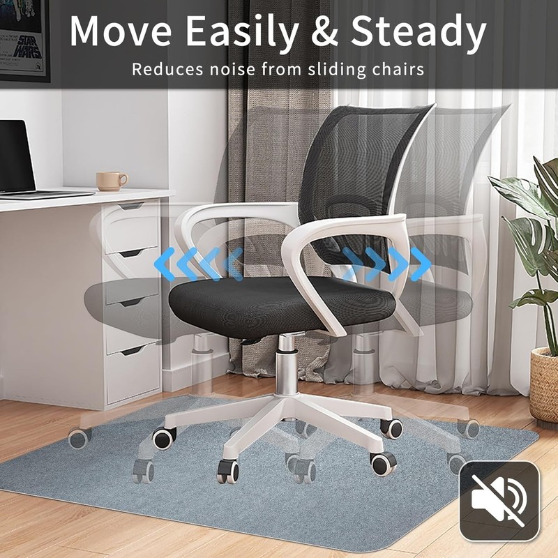SHAREWIN Office Chair Mat for Hardwood/Tile Floor, 47"X36" Computer Gaming Chair gallery