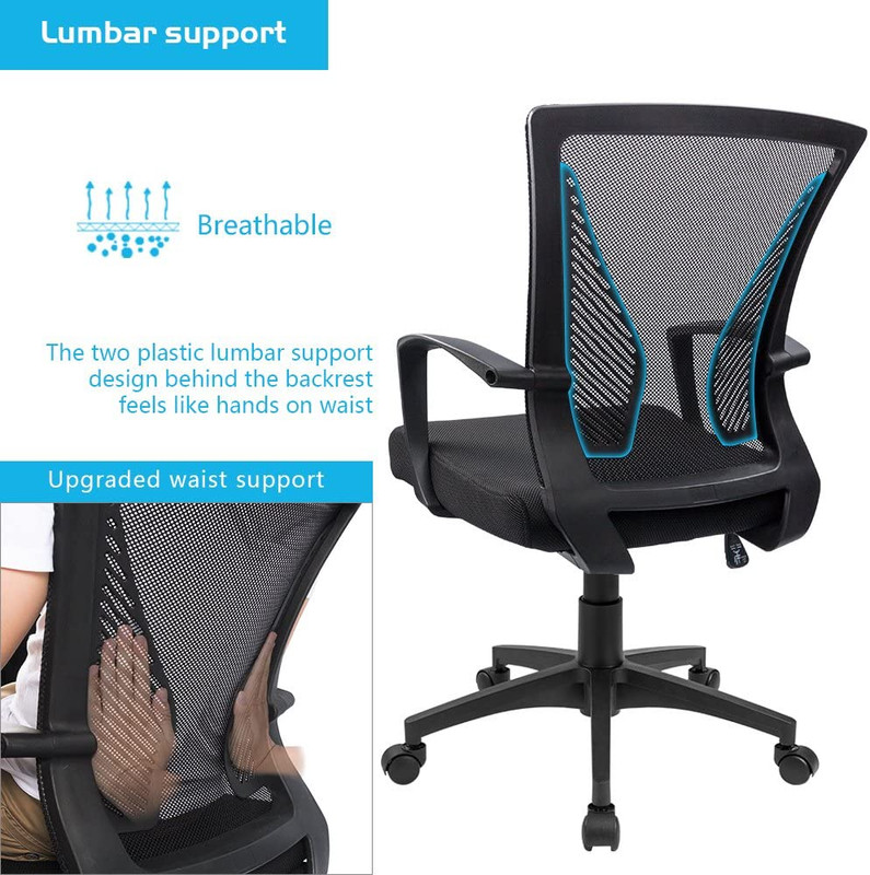Office Chair Mid Back Swivel Lumbar Support Desk Chair, Computer Ergonomic Mesh gallery