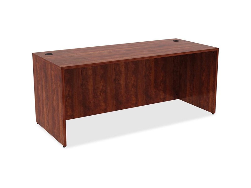 Lorell Lam Desk 72"x30"x29-1/2" Cherry 69534