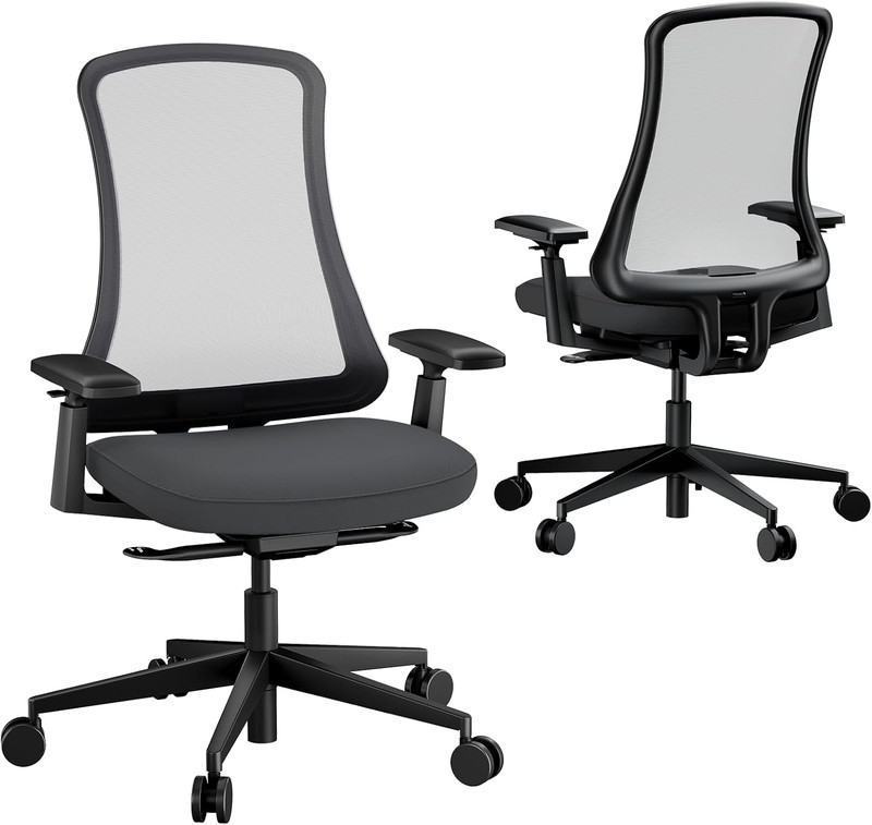 Ergonomic Flexer Office Chair with Foam Cushion & Breathable Mesh - Black gallery