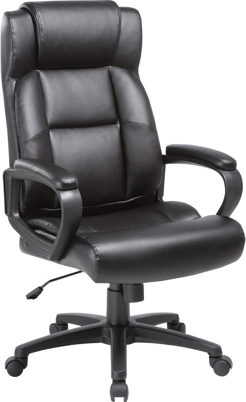 Elegant Soho High-Back Black Leather Executive Chair for Ultimate Comfort