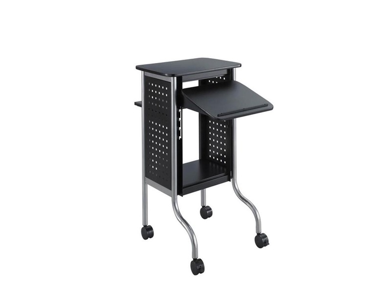 Safco Scoot Presentation Cart 21-1/2"x30-1/4"x40-1/2" Black 8945BL gallery
