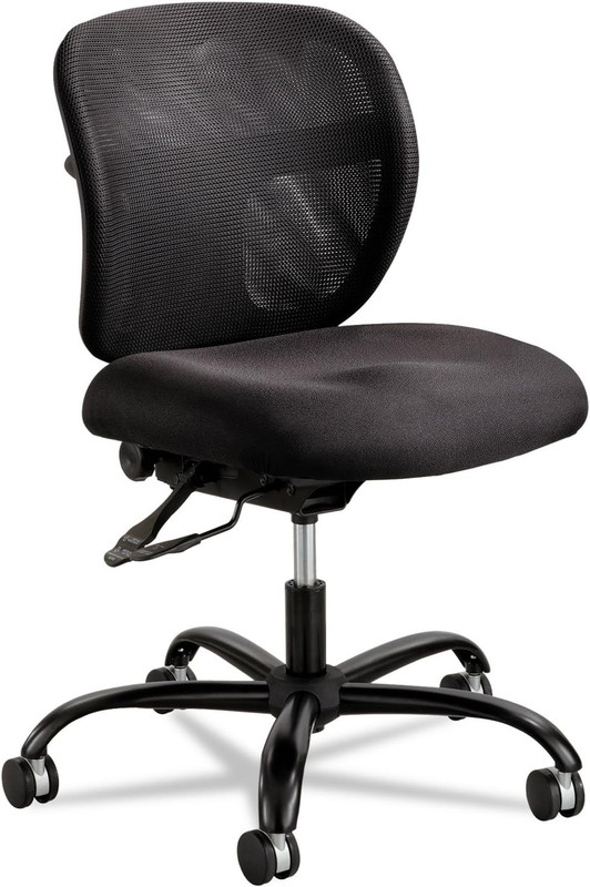 Heavy Duty Vue Office Chair, 500 Lbs Capacity, Ergonomic Mesh, Black