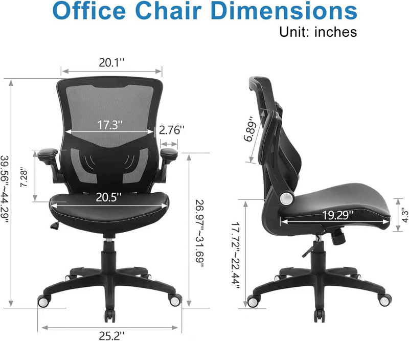 Office Chair Ergonomic Desk Chair, Computer PU Leather Home Office Chair, Swivel gallery