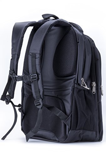 Office Factor Black Laptop Computer Backpack, Multi-functional bag-Lightweight gallery