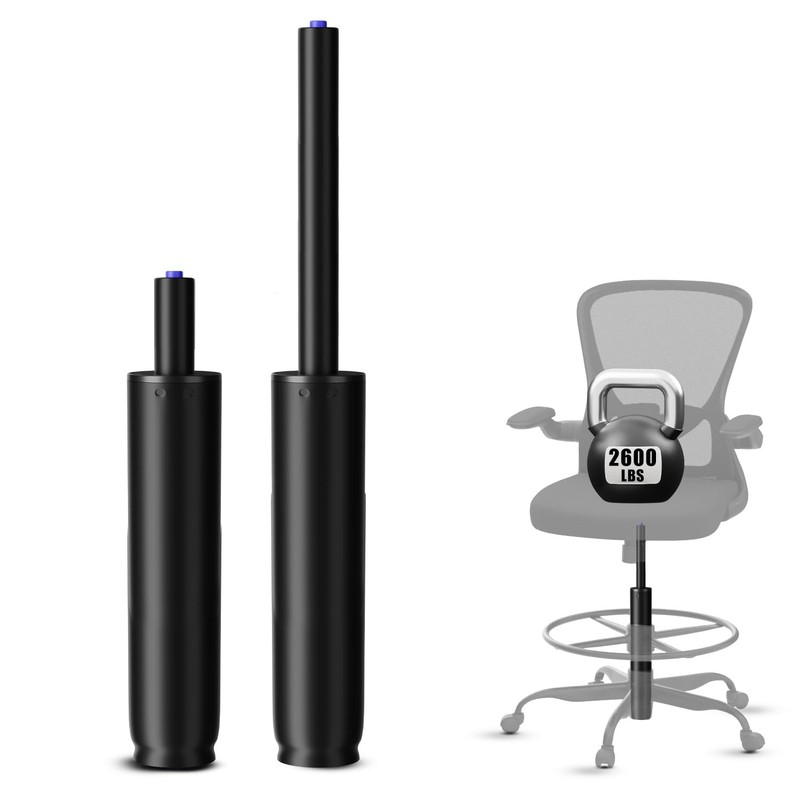 14 Inches-22 Inches Extra Long Gas Lift 8'' Travel Length, Matte Black