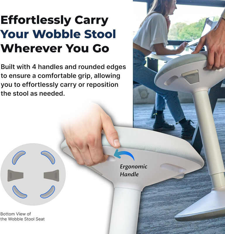 Standing Desk Stool Chair, Height Adjustable 16-24 Inch for Office and Classroom gallery