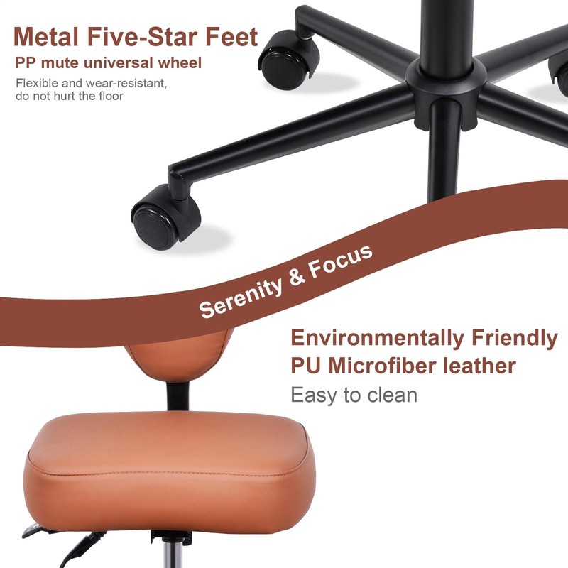 Ergonomic Cross Legged Office Chair With Wheels For Meditation Gaming Stand gallery