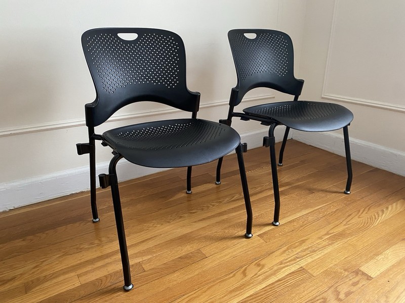 Herman Miller Caper Stacking Chairs — Set of 2
