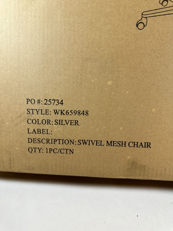 Stylish and Comfortable Swivel Mesh Office Chair WK659848 NEW in BOX gallery