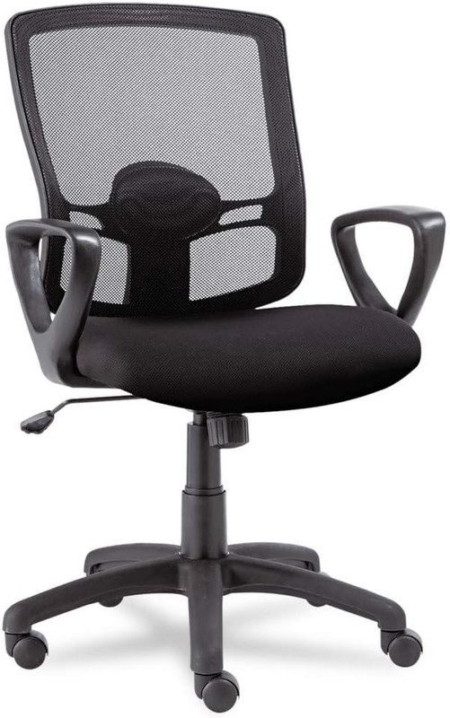 Ergonomic Mid-Back Office Desk Chair in Sleek Black for Comfort and Style
