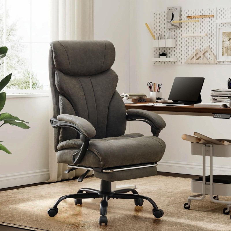 Office Chair ,High Back Desk Chair with Footrest, Wide Ergonomic Computer Chair