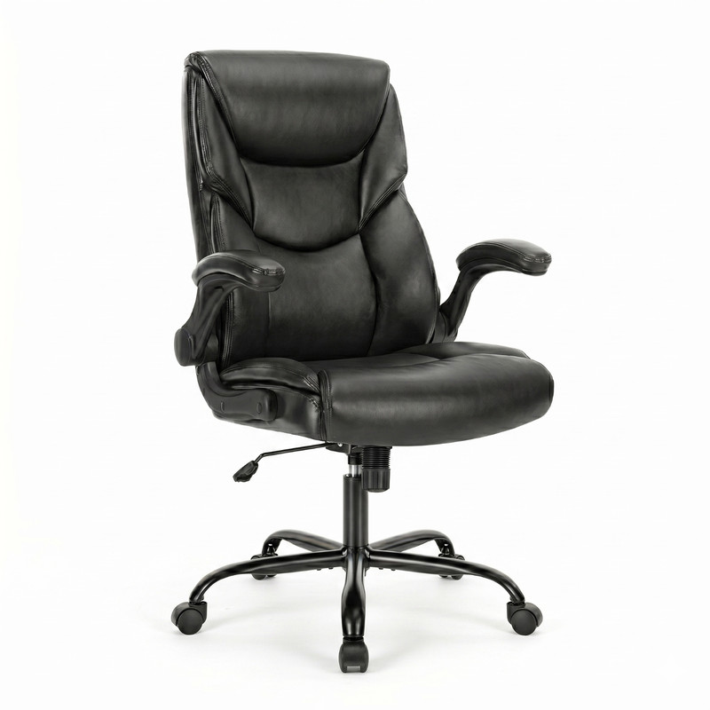 Office Leather Chair Ergonomic Computer Desk Task High Back Executive Swivel