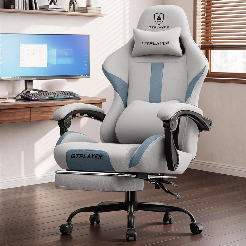 Big and Tall Gaming Chair, 350Lbs Heavy Duty Office Chairs High Back Computer Ch