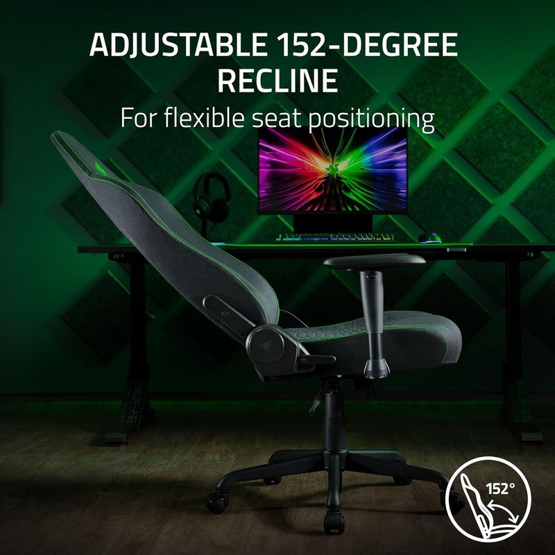 Ergonomic Gaming Chair Built-in Lumbar Support High Density Foam Cushions Adjust gallery