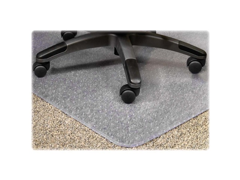 Lorell 25755 PlushMat Chair Mat 60" L x 46" W x 0.13" Thickness Overall - 12" Le gallery