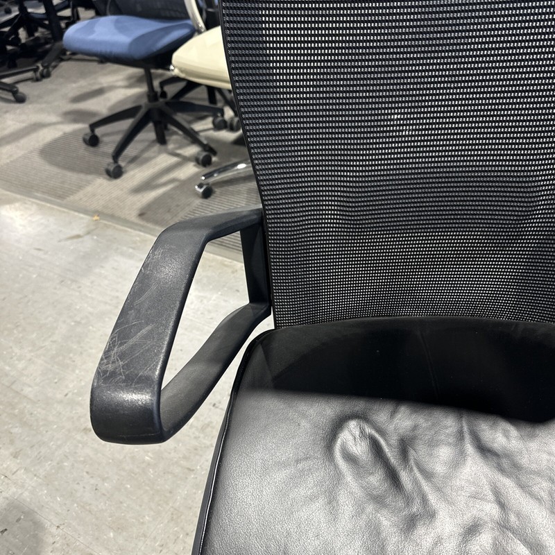 Haworth X99 Office Chair with Mesh Back and Black Leather Seat gallery