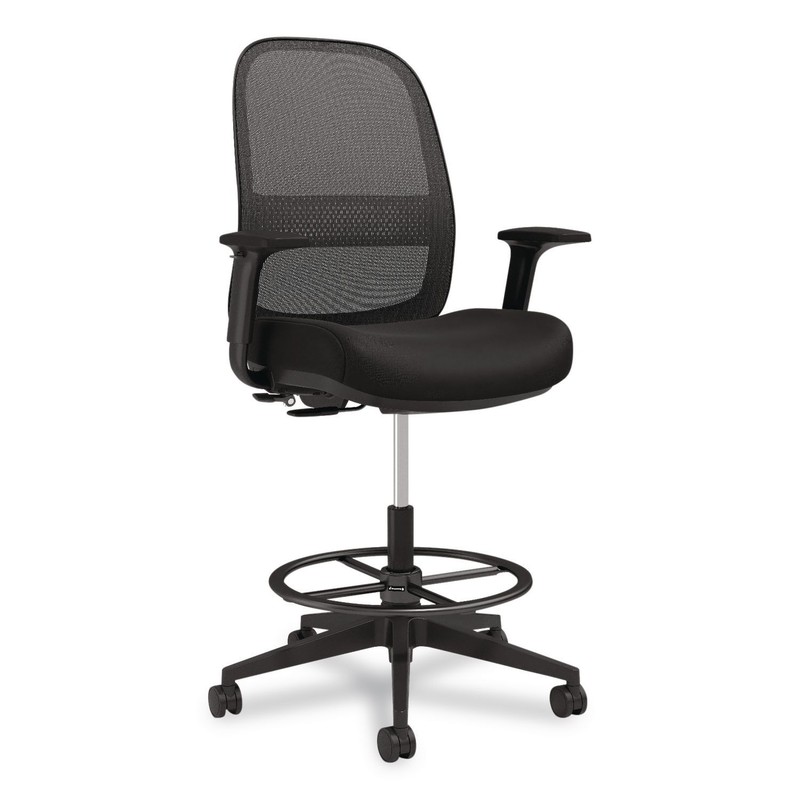 Bedford Task Stool Supports Up to 275 lb 26.5 x 33.6 Seat Height Black Seat