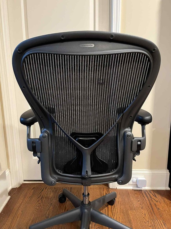 Herman Miller Aeron Office Chair-Posturefit Lumbar Support-Size C Black Color gallery