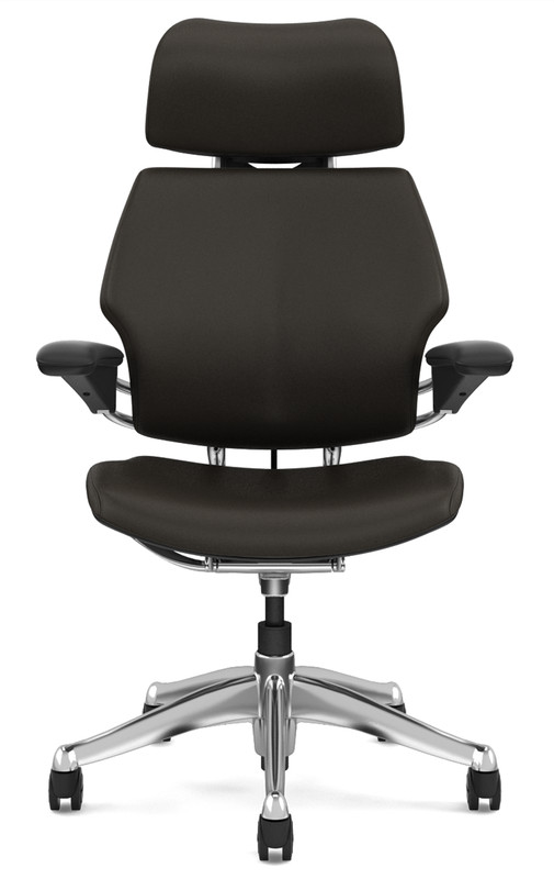HumanScale Freedom F213 Terra Bizon Leather Aluminum Base Office Desk Chair gallery