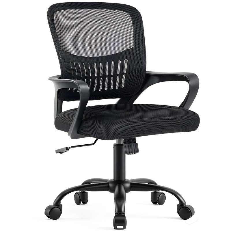 Office Desk Chair Ergonomic Computer Task Home Rolling Chair Mesh Lumbar Swivel