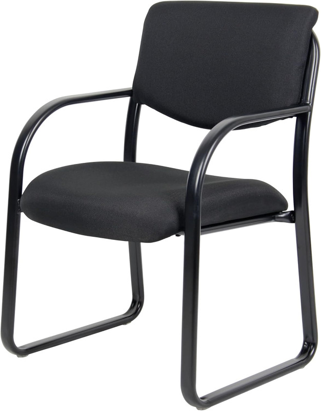 Stylish Black Fabric Guest Chair - Comfortable & Modern Design (B9521-BK) gallery