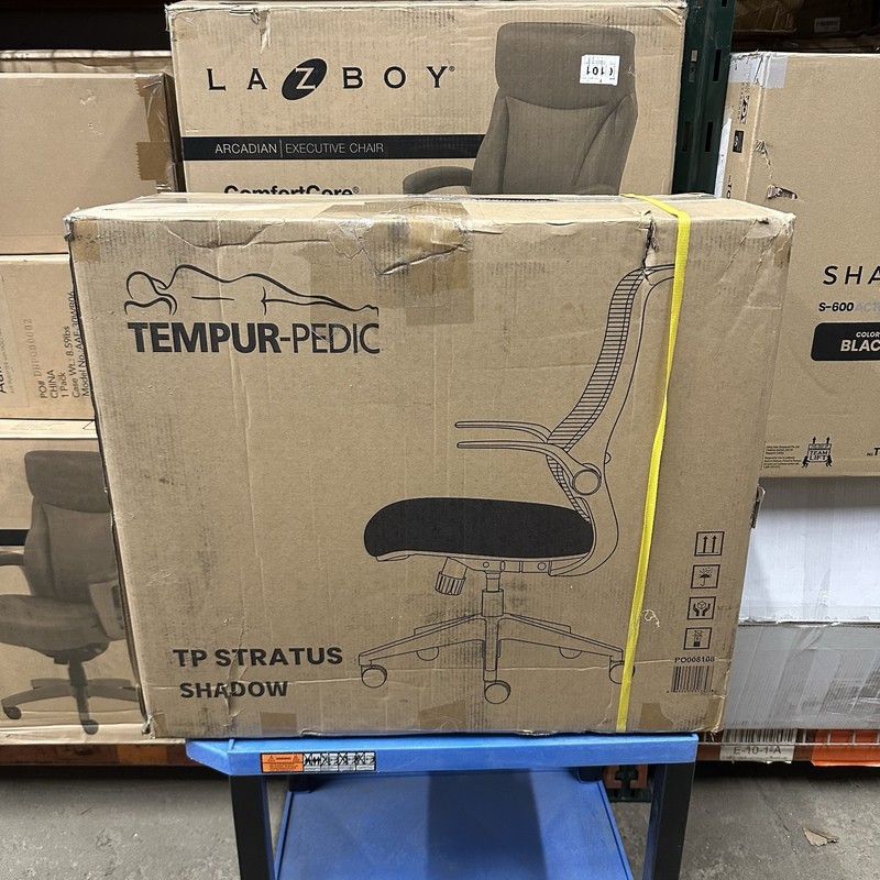 Tempur-Pedic Stratus Ergonomic Mesh/Fabric Swivel Executive Chair – Black