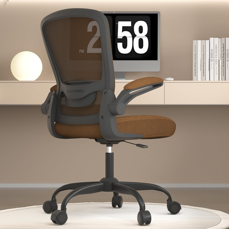 Office Chair, Ergonomic Desk Chair with Adjustable Lumbar Support, High Back Mes
