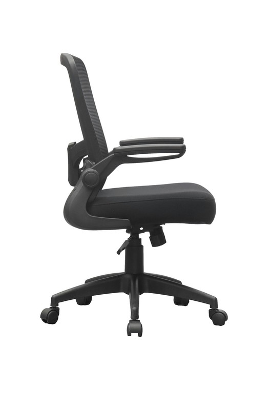 Boss Office Products Flip Arm Mesh Task Chair in Black with Black Frame gallery