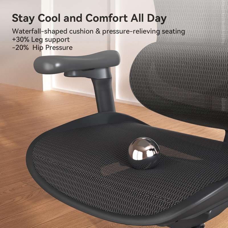 SIHOO Doro C300 Ergonomic Office Chair with Ultra Soft 3D Armrests, Dynamic Lumb gallery