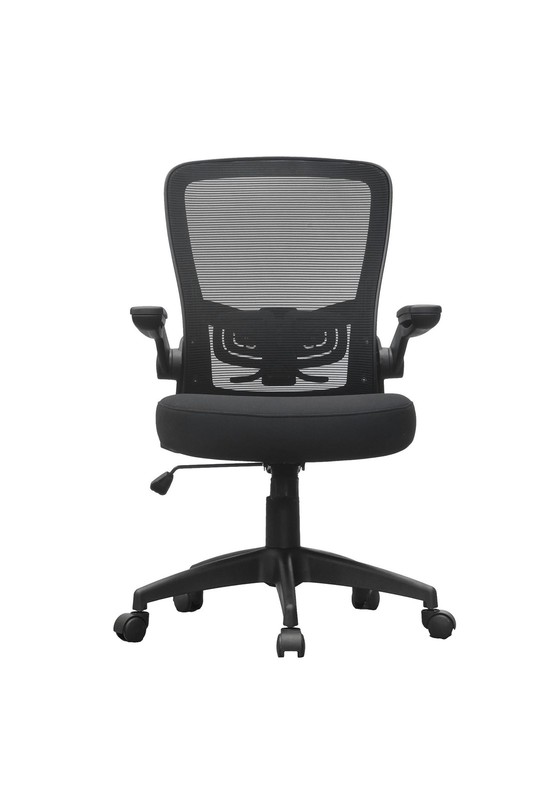 Boss Office Products Flip Arm Mesh Task Chair in Black with Black Frame gallery