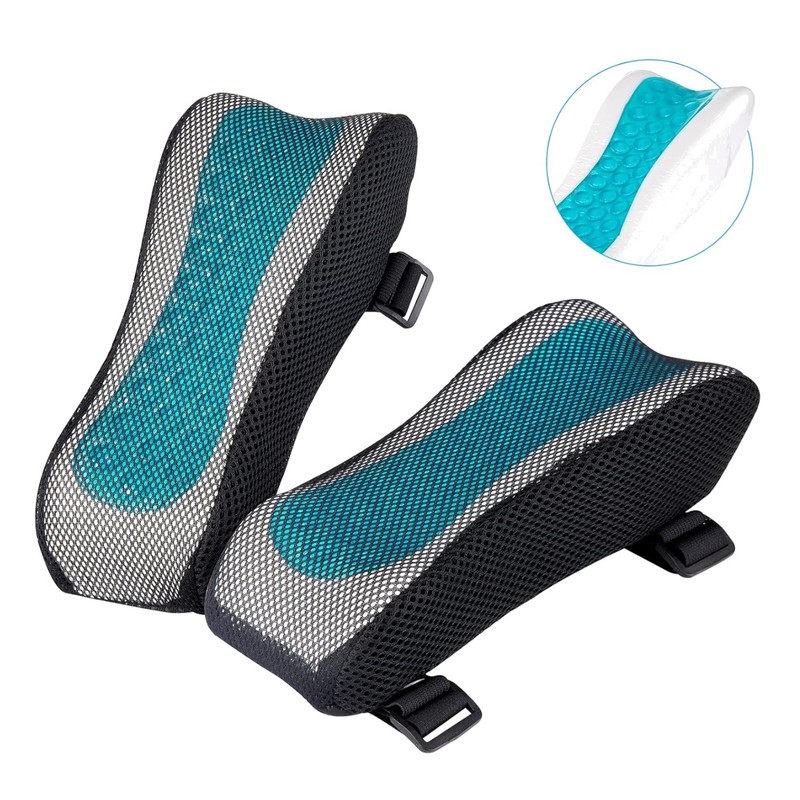 Comfortable and Breathable Ergonomic Armrest Pads - Set of 2 for Versatile Use