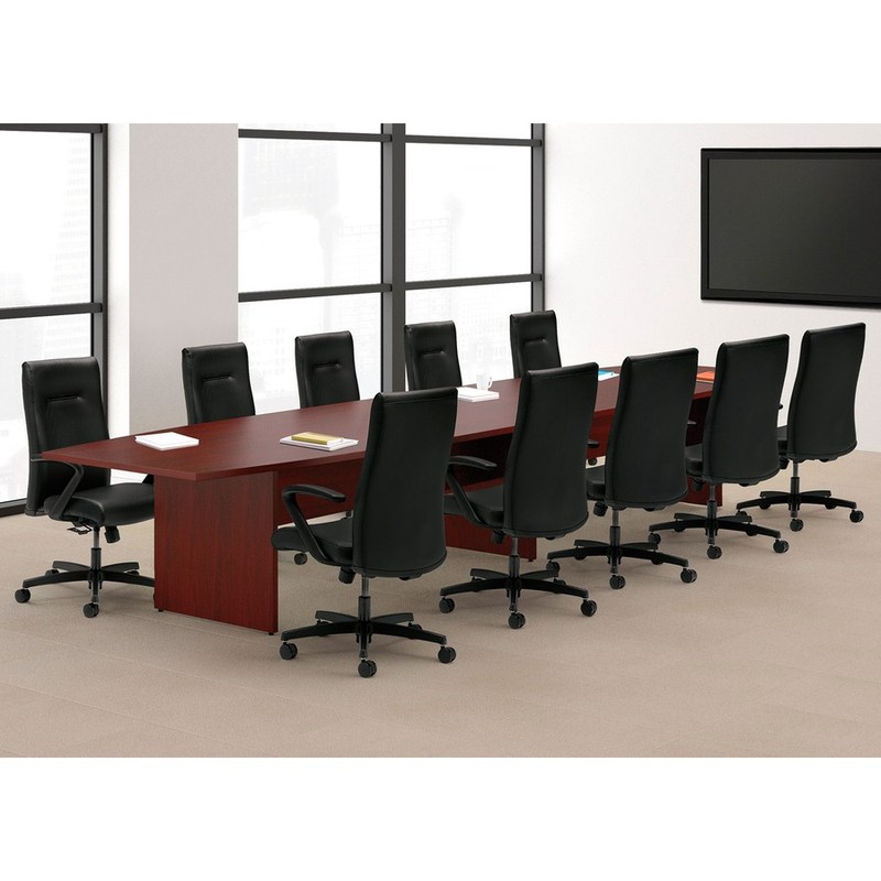 The Hon TLPBSN Conference Table Mid-base 28.4" Mahogany gallery