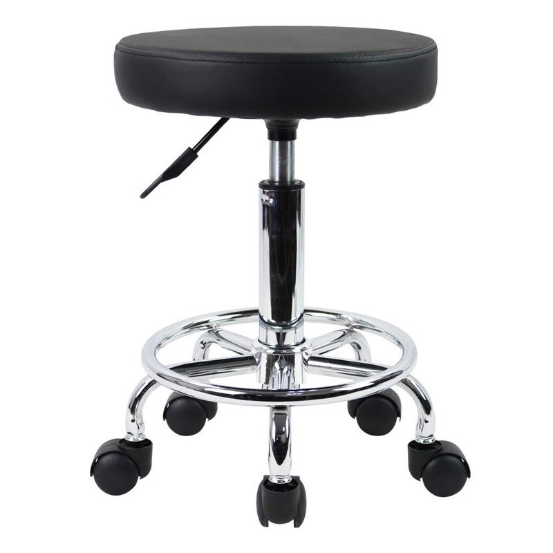Adjustable 360 Swivel Leather Stool Hydraulic Gas Lift Home Office Bar New