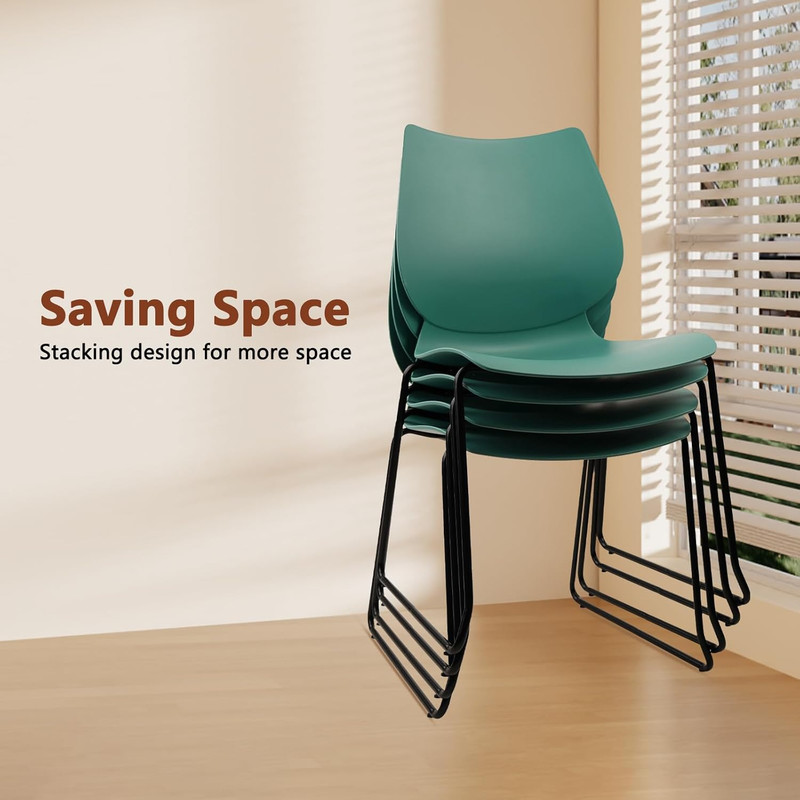 KLASIKA Stackable Waiting Room Chair, Stacking Office Chair with Ergonomic Lumba gallery