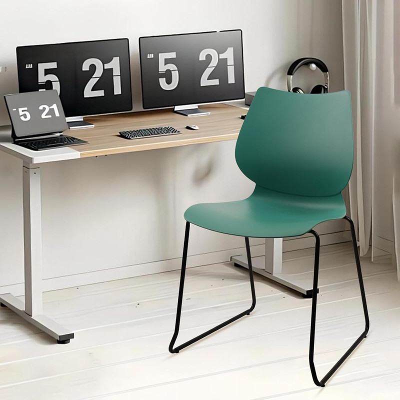 KLASIKA Stackable Waiting Room Chair, Stacking Office Chair with Ergonomic Lumba gallery