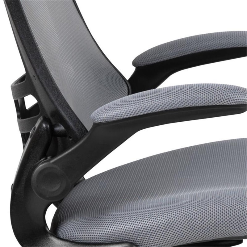Scranton & Co Mid Back Mesh Office Swivel Chair in Dark Gray gallery