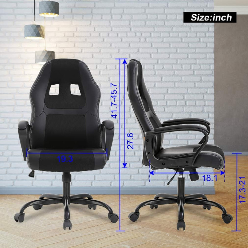 Office Chair PC Gaming Chair Cheap Desk Chair Ergonomic PU Leather Executive Com gallery