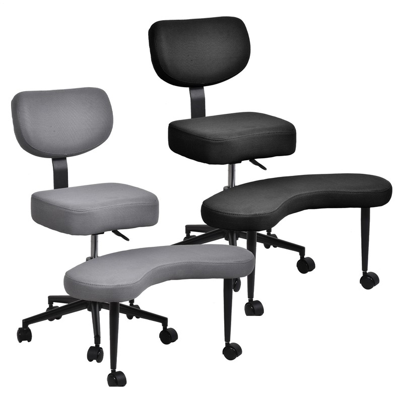 Meditation Chair, ADHD Chair, Cross Legged Office Chair with Wheels New- gallery