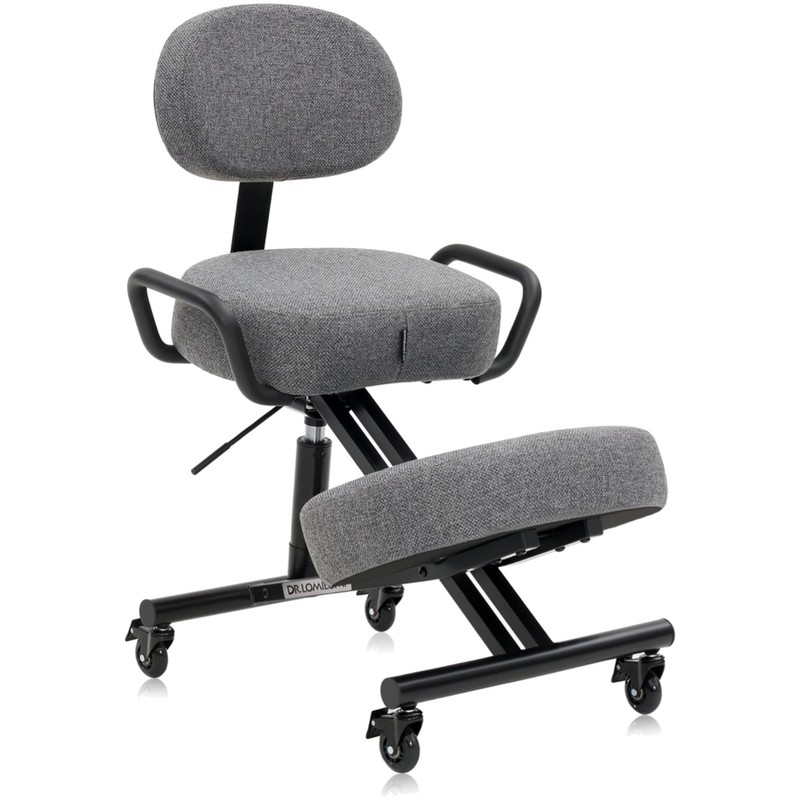 Ergonomic Kneeling Chair with Backrest, Improve Posture, Thick Cushions, Lock...
