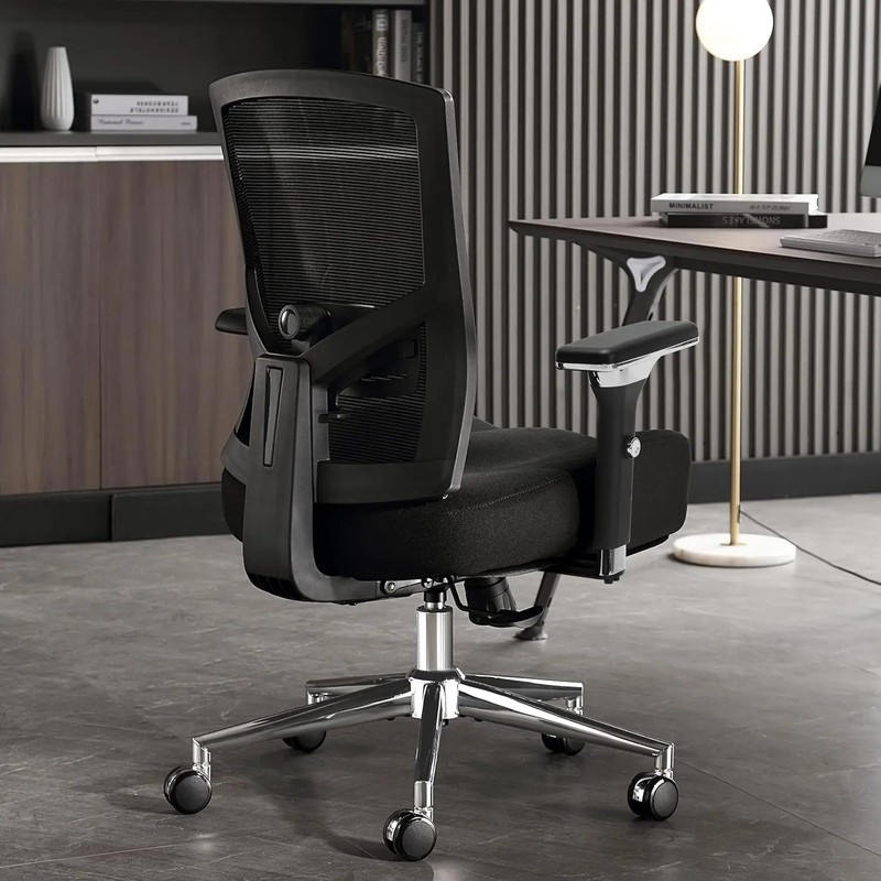 Big & Tall Mesh Office Chair 600 lb Capacity with 4D Armrests & Lumbar Support