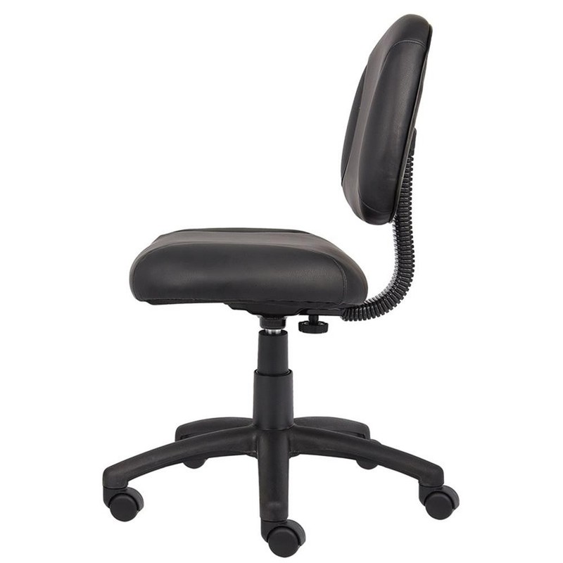 Scranton & Co LeatherPlus Posture Chair with Lumbar Support in Black gallery