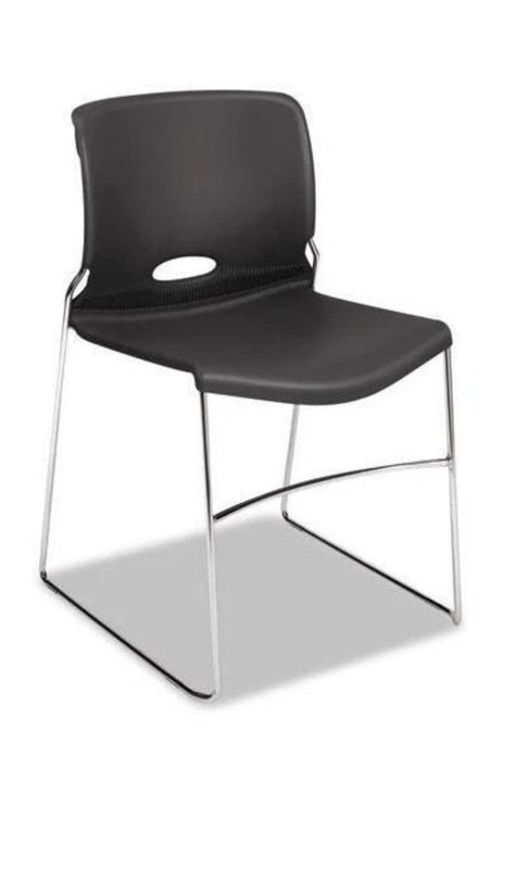 HON Olson Stacker High Density Lot Of 4 Chair 300 lb Regatta Seat Back Black gallery