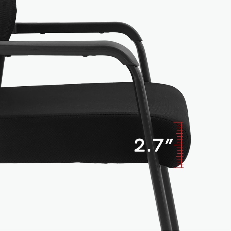 KLASIKA Desk Chair No Wheels with Adjustable Mesh Backrest, Arm Chair，4PACK gallery