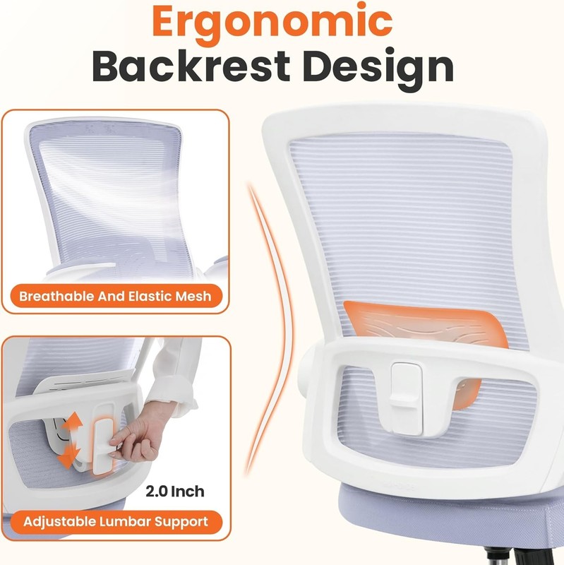 Office Desk Gaming Chair Computer High Back Mesh Seat with Rolling Wheels Erg... gallery