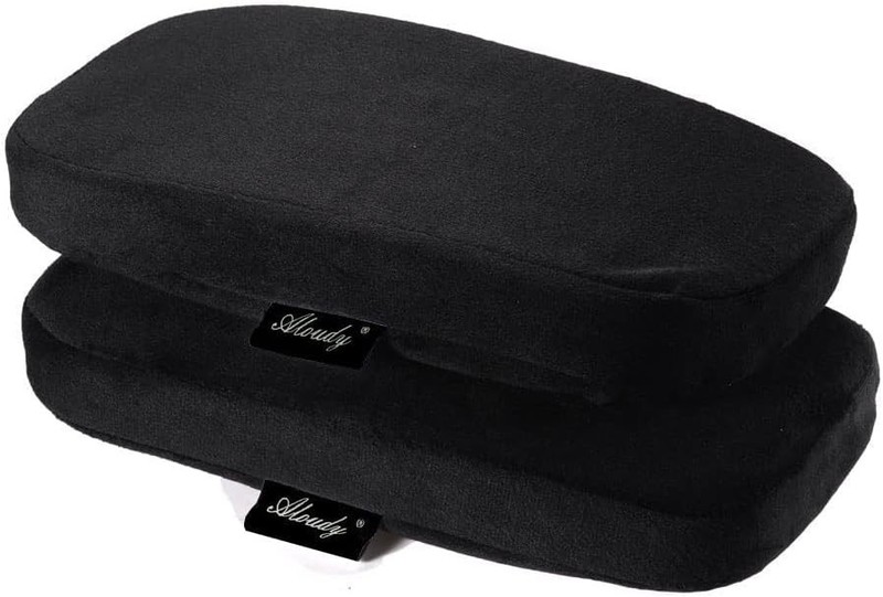 Luxury Armrest Covers 11” Memory Foam Pads - Comfy Office Cushion Set of 2 gallery